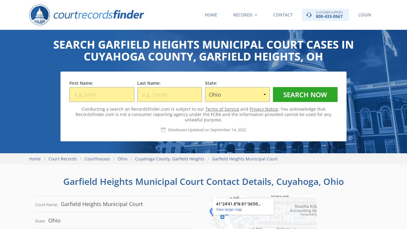 Garfield Heights Municipal Court Case Search - RecordsFinder